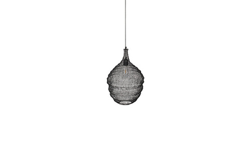 Prüfen VENLA Lunares Design M Pendelleuchte schwarz