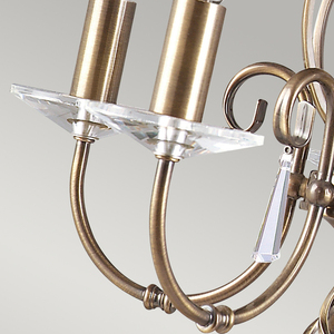 Aegean 5 Licht Kronleuchter - Aged Brass Elstead small 3