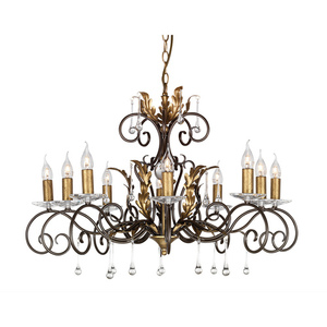 Amarilli 10 Licht Kronleuchter - Bronze/Gold Elstead small 0