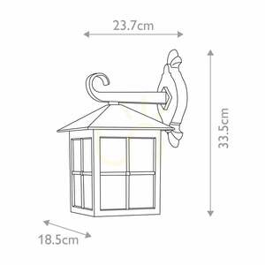 Winchester 1 Licht Wandleuchte Down Lantern Elstead small 3