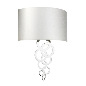 Curtis Large 2 Light Wandleuchte - Poliertes Chrom Elstead small 1