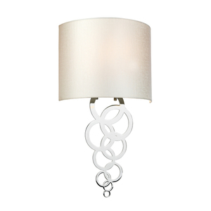 Curtis Medium 1 Licht Wandleuchte - Poliertes Chrom Elstead small 0
