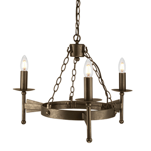 Cromwell 3 Licht Kronleuchter Elstead small 0