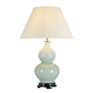 Harbin Gourd 1 Light Tischlampe mit hohem Empire - Celadon Elstead small 0