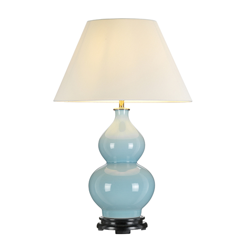 Prüfen Harbin Gourd 1 Light Table Lamp With Tall Empire - Duck Egg Blue Elstead
