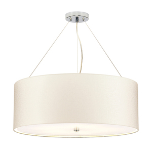 Pearce 26" Pendelleuchte mit poliertem Chrom Deckenschale Elstead small 0