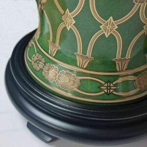 Sashi 1 leichte Tischlampe mit großem Empire-Schirm Elstead small 3