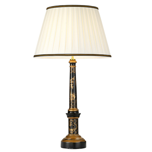 Strasbourg 1 Licht Tischlampe mit hohem Empire Schirm Elstead small 0