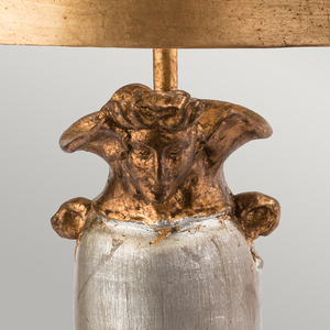 Bienville 1 Licht Tischlampe - Silber/Gold Elstead small 3