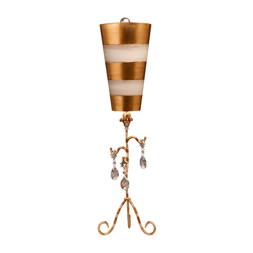 Prüfen Tivoli 1 Licht Tischlampe - Gold & Creme Patina Elstead