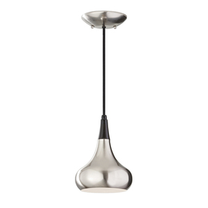Beso 1 Light Mini Pendelleuchte - gebürsteter Stahl Elstead small 0