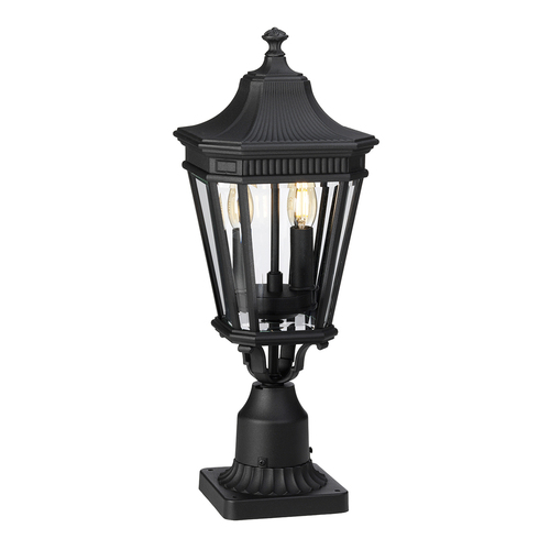 Prüfen Cotswold Lane 2 Light Medium Pedestal - Schwarz Elstead