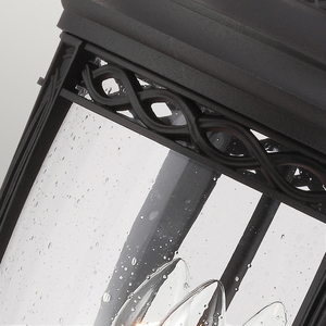 English Bridle 3 Light Large Pedestal - Schwarz Elstead small 2
