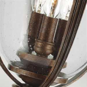 English Bridle 3 Light Large Pedestal - British Bronze Elstead small 3