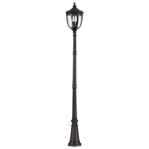 Prüfen English Bridle 3 Light Large Lamp Post - Schwarz Elstead