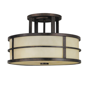 Fusion 3 Light Semi-Flush Elstead small 0