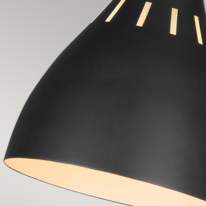 Joan 1 Light Tischlampe - Midnight Black & Brushed Brass Elstead small 4