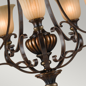 Kelham Hall 5 Licht Up Light Kronleuchter Elstead small 2
