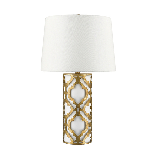 Prüfen Arabella 1 Licht Tischlampe - Distressed Gold Elstead