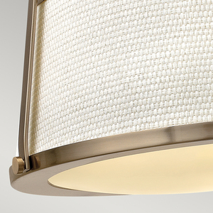 Charlotte 3 Light Semi-Flush - Gebürstetes Karamell Elstead small 3