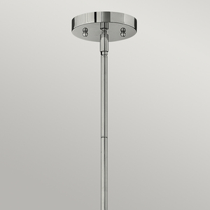 Congress 1 Pendelleuchte aus klarem Glas - chrom Elstead small 1