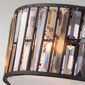 Gemma 3 Light Flush Mount - Vintage Bronze Elstead small 1