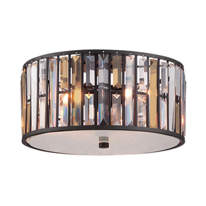Gemma 3 Light Flush Mount - Vintage Bronze Elstead small 0