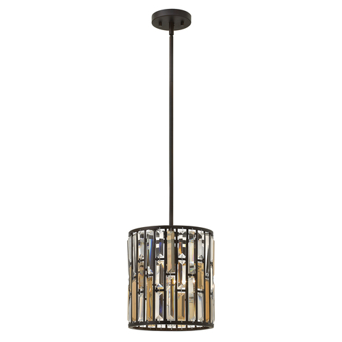 Prüfen Gemma 1 Licht Mini Pendelleuchte - Vintage Bronze Elstead