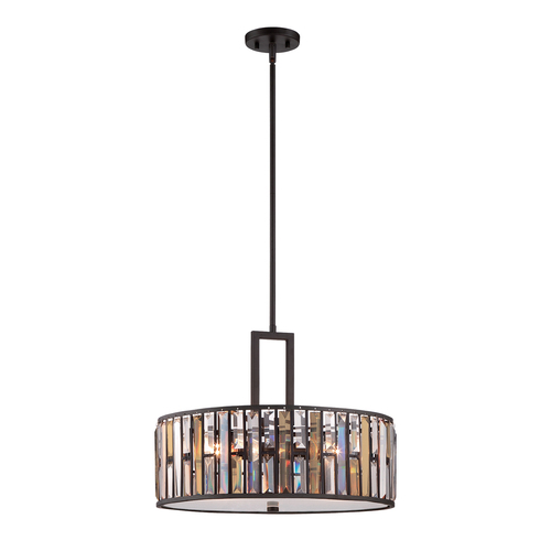 Prüfen Gemma 3 Leuchtende Pendelleuchte - Vintage Bronze Elstead