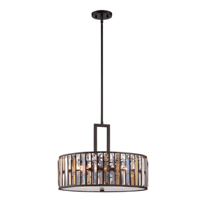 Gemma 3 Leuchtende Pendelleuchte - Vintage Bronze Elstead small 0