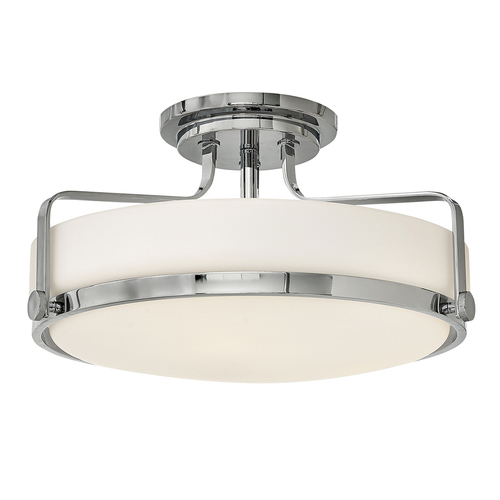 Prüfen Harper Medium Semi Flush - Poliertes Chrom Elstead