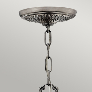 Plantation 3 Licht-Kronleuchter - poliertes antikes Nickel Elstead small 1
