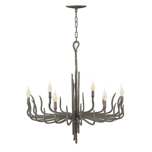 Prüfen Spyre 6 Licht Kronleuchter - Metallisch Matte Bronze Elstead