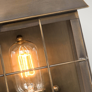 Hyde Park 1 Licht Wandlaterne - Messing Elstead small 2
