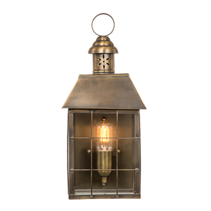 Hyde Park 1 Licht Wandlaterne - Messing Elstead small 0