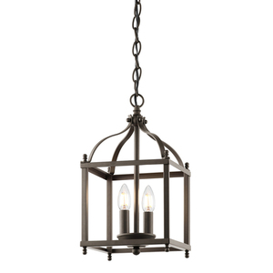Larkin 2 Licht Pendelleuchte - Olde Bronze Elstead small 0