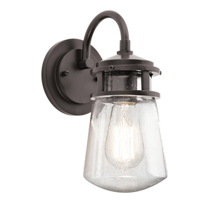 Lyndon 1 Licht kleine Wandlaterne - Architectural Bronze Elstead small 0