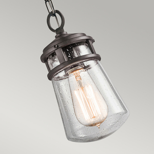 Lyndon 1 Licht kleine Kette Laterne - Architectural Bronze Elstead small 2