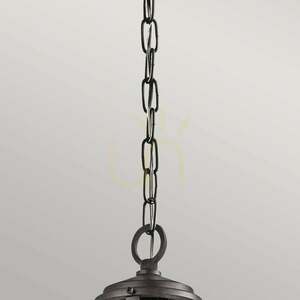 Lyndon 1 Licht kleine Kette Laterne - Architectural Bronze Elstead small 4