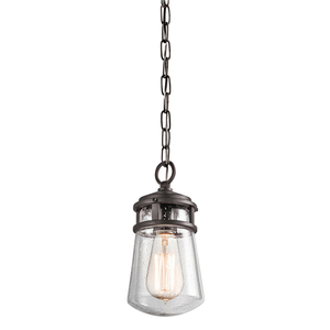 Lyndon 1 Licht kleine Kette Laterne - Architectural Bronze Elstead small 0