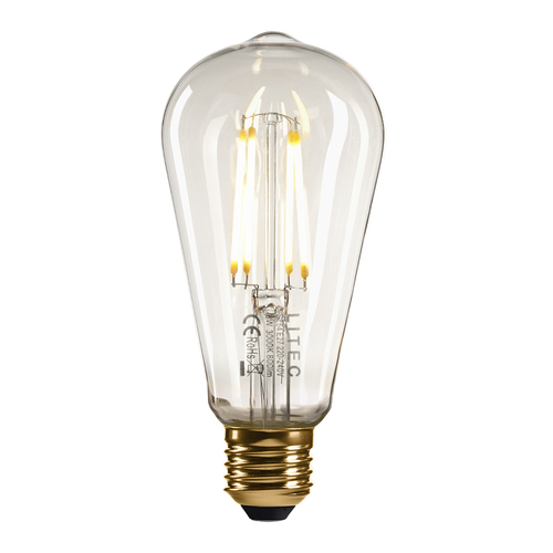Prüfen LED-Lampen Klar Edison LED E27 Lampe Elstead
