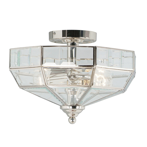 Prüfen Old Park 2 Light Semi-Flush - Nickel poliert Elstead