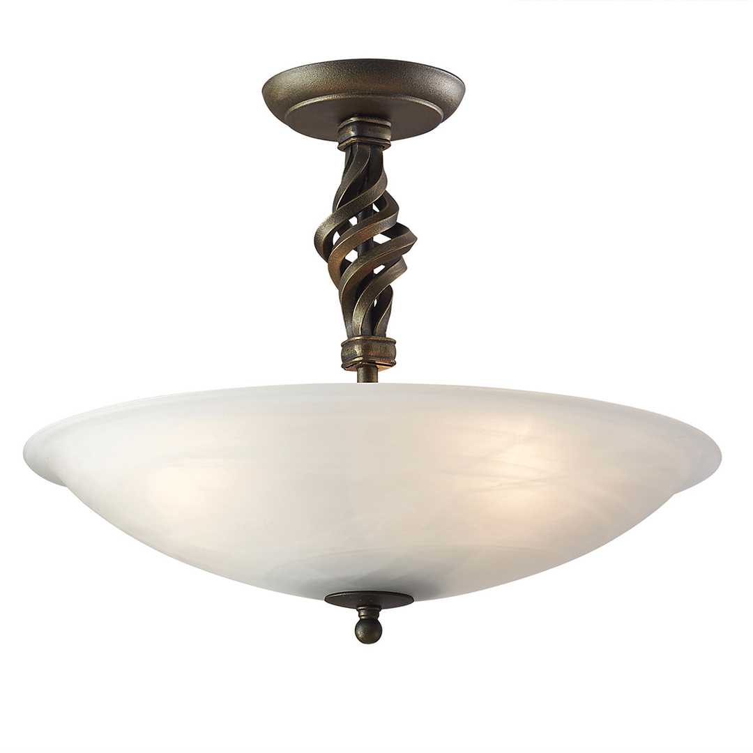Prüfen Pembroke 3 Light Semi-Flush - Schwarz/Gold Elstead Pembroke 3 Light Semi-Flush - Schwarz/Gold Elstead