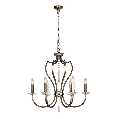 Prüfen Pimlico 6 Licht Kronleuchter - Dunkel Bronze Elstead