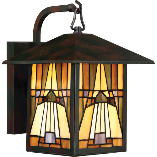 Prüfen IP44 Wandleuchte INGLENOOK 1 Medium Tiffany - Elstead