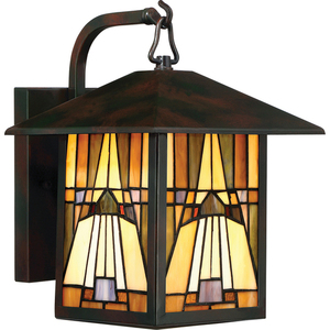 IP44 Wandleuchte INGLENOOK 1 Medium Tiffany - Elstead small 0