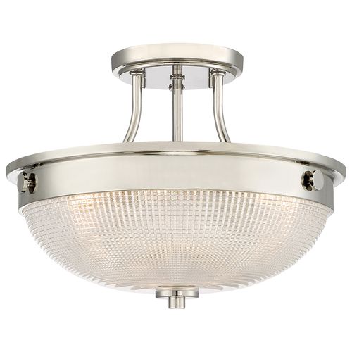 Prüfen Mantle 2 Light Semi-Flush - Nickel poliert Elstead