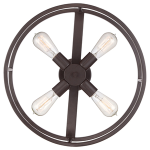 New Harbor 4 Light Semi-Flush Elstead small 3