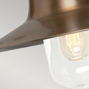 Sheldon 1 Licht Wandlaterne - Aged Brass Elstead small 3
