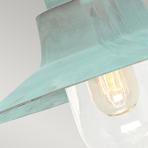 Sheldon 1 Licht Wandlaterne - Verdigris Elstead small 3